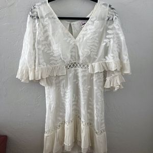 Selfie Leslie Cream Mini Dress